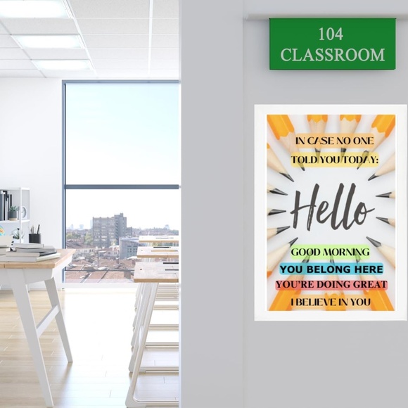 Motivational Wall Art Print - Classroom/Counselor Sign, 11x17 (Unframed) - Picture 3 of 5